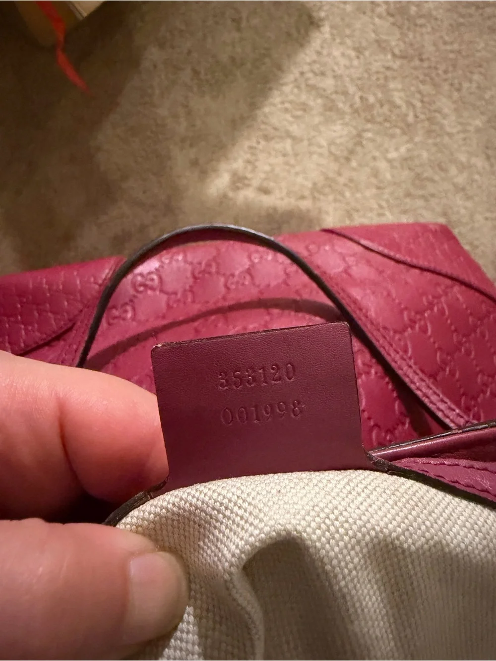 Authentic Gucci Bree Guccissima Medium Fold Over Tote